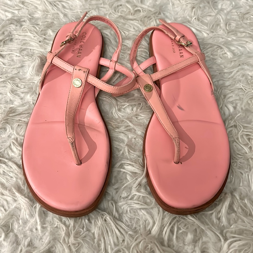 Cole Haan Flora pink leather sandal